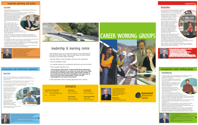 Client: Leadership and Learning Centre | Designs: brochure (8 pages)